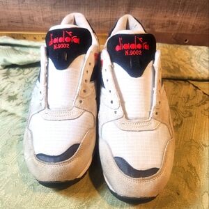 Diadora Men's White and Black Size 10